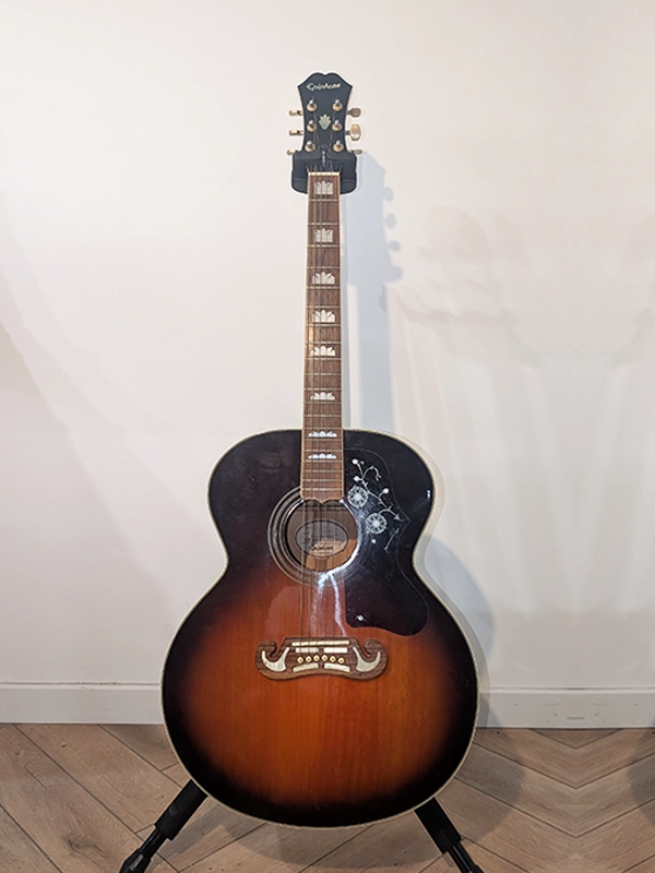 Epiphone J-200 acoustique jumbo Made in Korea 1997 en location backline en région PACA et Alpes-Maritimes
