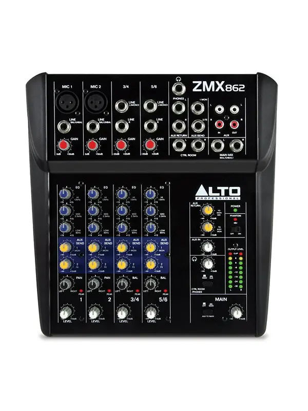 Table de mixage compacte Alto Zephyr ZMX862 location Six-Fours-les-Plages 83