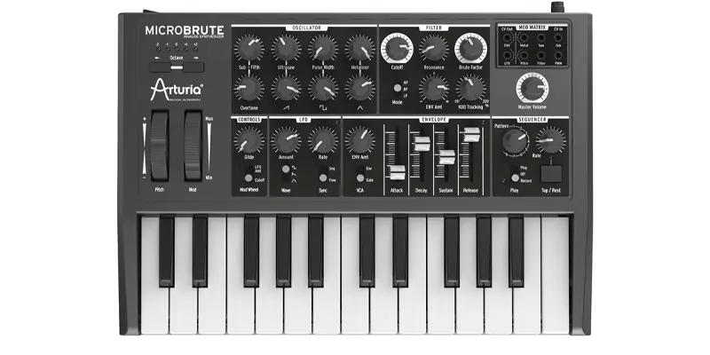 Arturia MicroBrute synthétiseur analogique en location backline à Marseille, Toulon et Aix-en-Provence