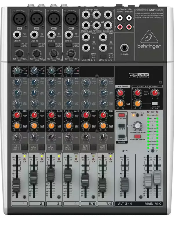 Console analogique Behringer Xenyx 1204 avec 4 préamplis micro location La Ciotat 13