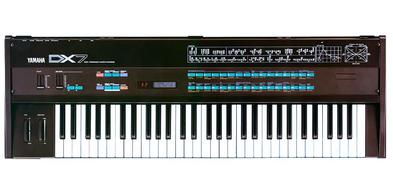 Yamaha DX7 synthétiseur FM vintage en location backline à Toulon, Nice et Cannes